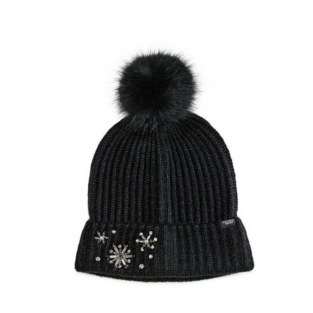 Beanie NEW VS SPARKLE HAT BLACK winter
